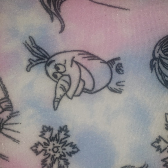 Disney Frozen GIRLS size 6 one piece pajama with hood and pockets - Picture 8 of 10